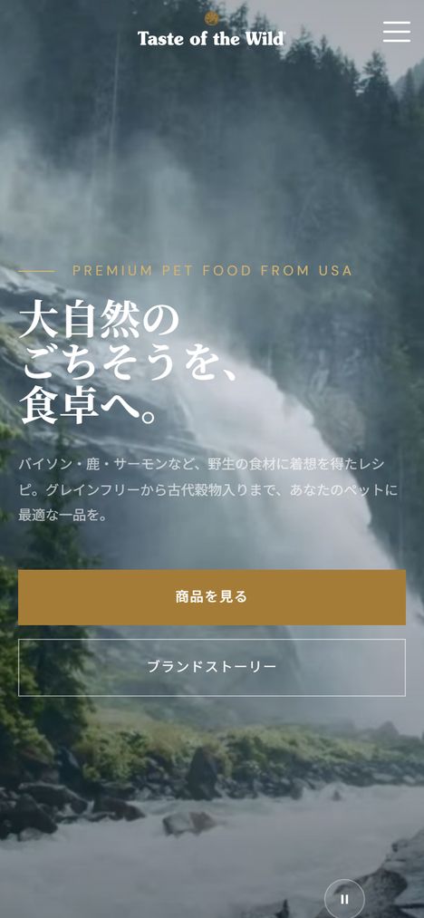 Taste of the Wild Japanのブランドサイト|MST CREATEの制作事例
