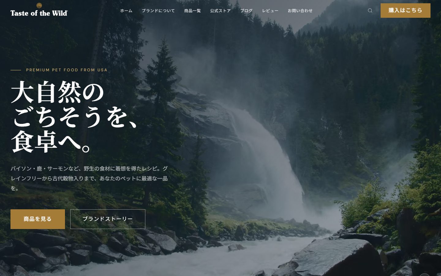 Taste of the Wild Japanのブランドサイト|MST CREATEの制作事例